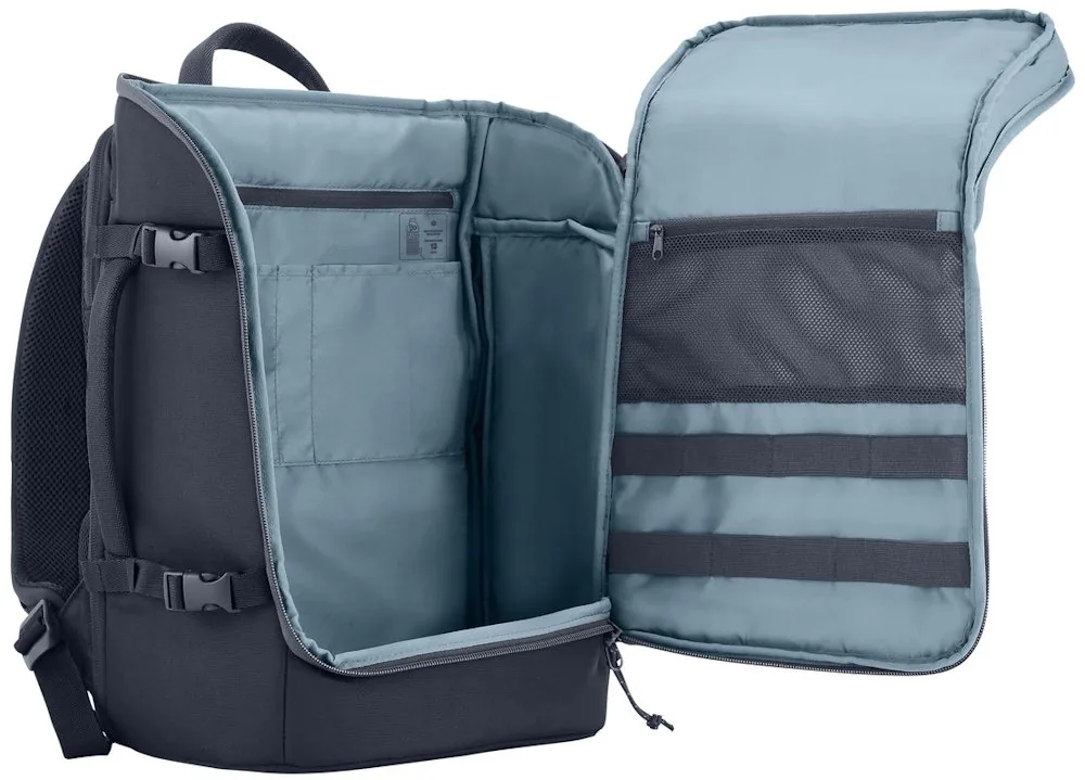 Batoh na notebook 15,6", 25 l, cestovní, železně šedý z polyesteru, HP