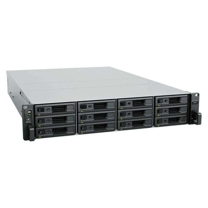 Synology SA3610 - Server NAS - 12 zásuvky - k upevnění na regál - SATA 6Gb/s / SAS - RAID RAID F1, JBOD, 0, 1, 5, 6, 10 - RAM 16 GB - Gigabit Ethernet / 10 Gigabit Ethernet - iSCSI podpora - 2U
