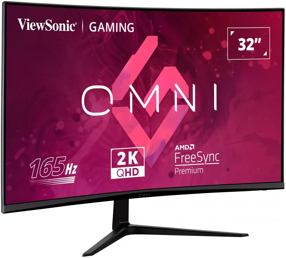 ViewSonic VX3218C-2K OMNI 32" prohnutý VA 16:9 2560x1440 165Hz 1ms 250cd m2 Freesync premium 2xHDMI DP Repro