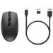 HP 715 - Myš - více zařízení, dobíjecí - 7 tlačítka - bezdrátový, kabelové - Bluetooth 3.0, 2.4 GHz - bezdrátový přijímač USB - černá