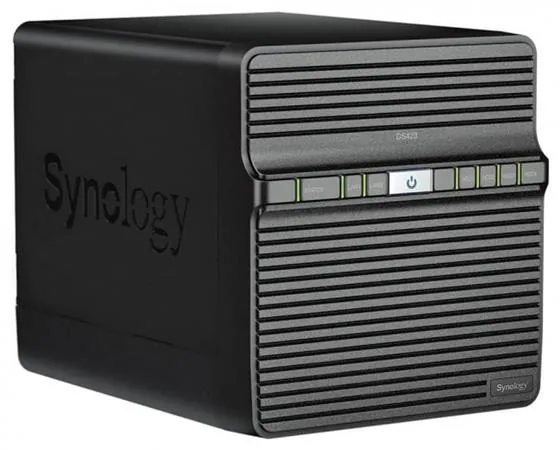Synology Disk Station DS423 - Server NAS - 4 zásuvky - SATA 6Gb/s - RAID JBOD, 0, 1, 5, 6, 10 - RAM 2 GB - Gigabit Ethernet - iSCSI podpora