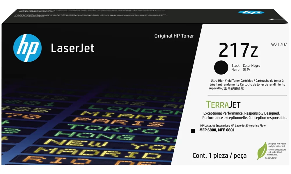 HP 217Z - Vysoká výtěžnost - černá - originální - LaserJet - kazeta s barvivem (W2170Z) - pro Color LaserJet Enterprise MFP 6800; LaserJet Enterprise Flow MFP 6800