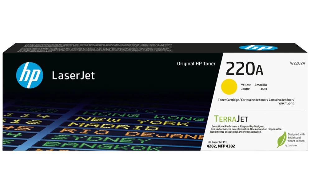 HP 220A - Žlutá - originální - LaserJet - kazeta s barvivem (W2202A) - pro Color LaserJet Pro MFP 4301, MFP 4303