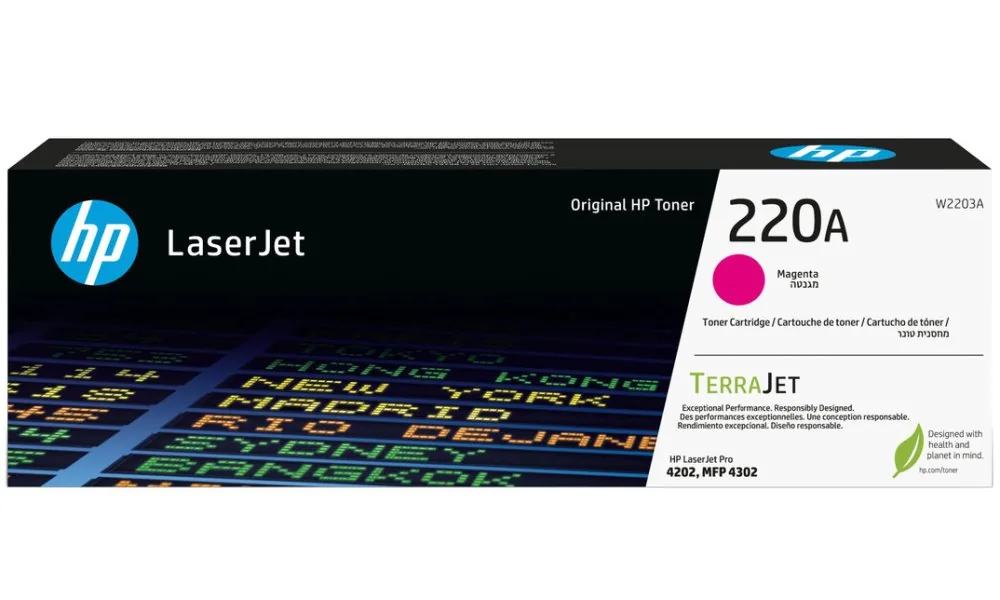 HP 220A - Purpurová - originální - LaserJet - kazeta s barvivem (W2203A) - pro Color LaserJet Pro MFP 4301, MFP 4303