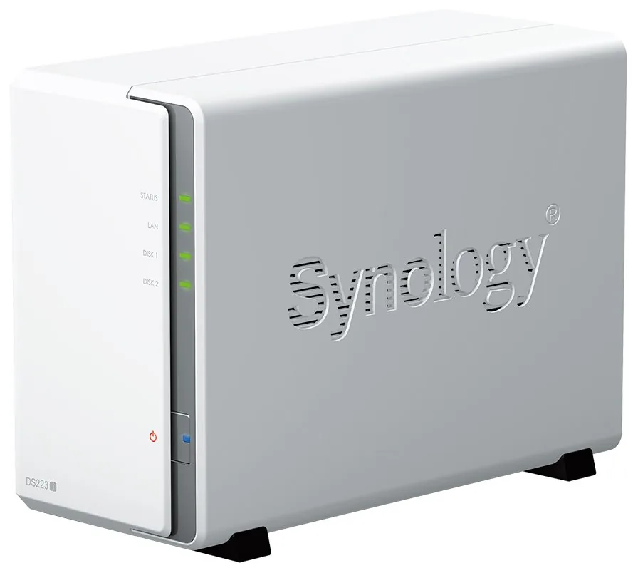 Synology Disk Station DS223J - Server NAS - SATA 6Gb/s - RAID 0, 1, JBOD - RAM 1 GB - Gigabit Ethernet - iSCSI podpora