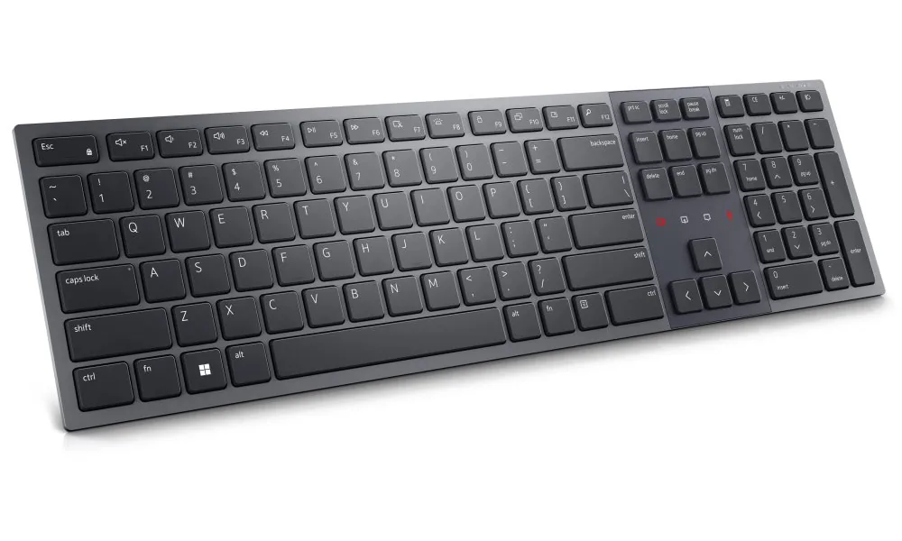Dell Pro Premium Collaboration KB900 - Klávesnice - spolupráce - podsvícená - bezdrátový - 2.4 GHz, Bluetooth 5.1 - QWERTZ - česká/slovenská - grafit - s 3 years Advanced Exchange Service