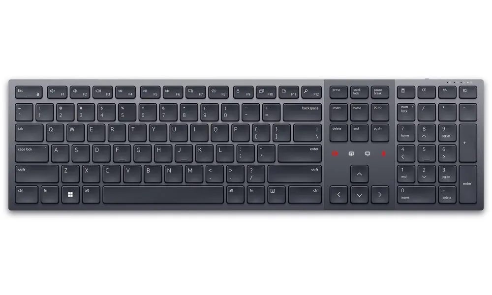 Dell Pro Premium Collaboration KB900 - Klávesnice - spolupráce - podsvícená - bezdrátový - 2.4 GHz, Bluetooth 5.1 - QWERTZ - česká/slovenská - grafit - s 3 years Advanced Exchange Service