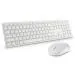 Dell Pro Keyboard and Mouse KM5221W - Klávesnice a sada myši - bezdrátový - 2.4 GHz - QWERTZ - česká - bílá