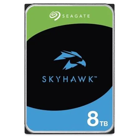 Seagate SkyHawk ST8000VX010 - Pevný disk - 8 TB - interní - 3.5" - SATA 6Gb/s - vyrovnávací paměť: 256 MB - s 3 roky Seagate Rescue Data Recovery