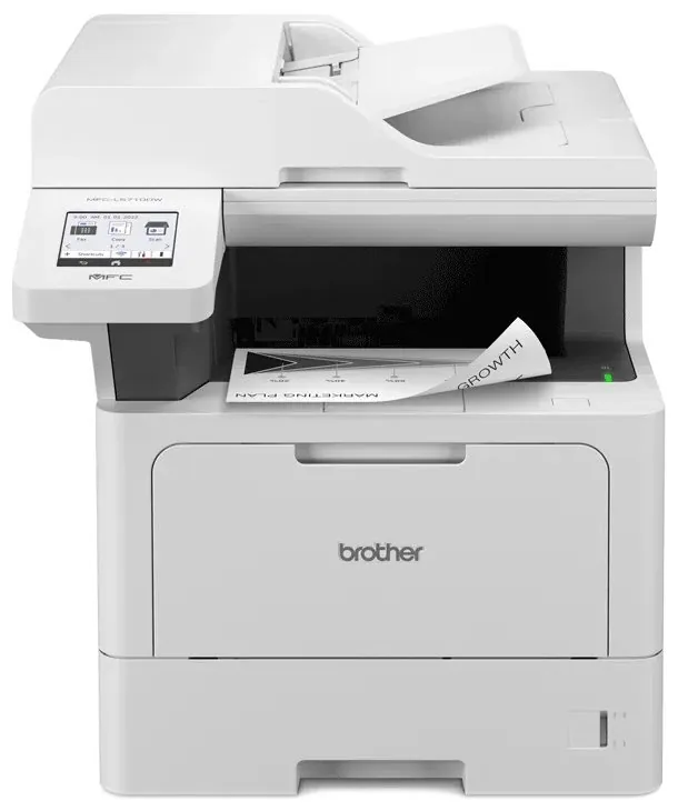 Brother MFC-L5710DW - Multifunkční tiskárna - Č/B - laser - Letter A (216 x 279 mm)/A4 (210 x 297 mm) (originální) - A4/Legal (média) - až 48 stran/min. (kopírování) - až 48 stran/min. (tisk) - 350 listy - 33.6 Kbps - USB 2.0, Gigabit LAN, Wi-Fi(n), hosti