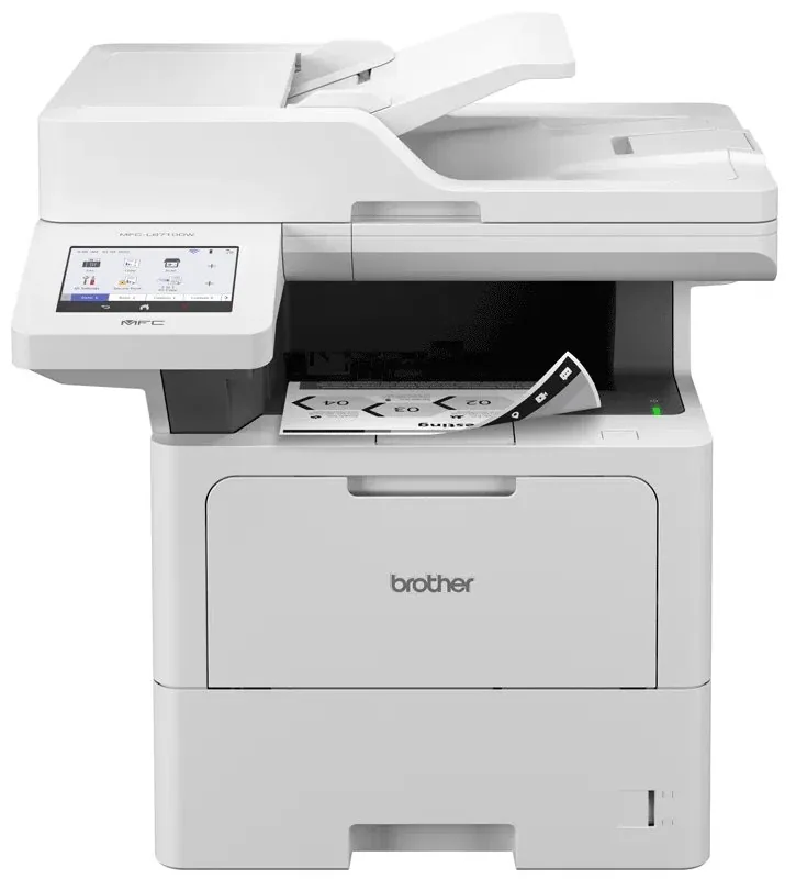 Brother MFC-L6710DW - Multifunkční tiskárna - Č/B - laser - A4/Legal (média) - až 50 stran/min. (kopírování) - až 50 stran/min. (tisk) - 520 listy - 33.6 Kbps - USB 2.0, Gigabit LAN, Wi-Fi(n)