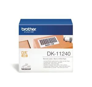 Brother DK-11240 - Černá na bílé - 51 x 102 mm 600 štítky expediční nalepovací štítky - pro Brother QL-1050N, QL-550