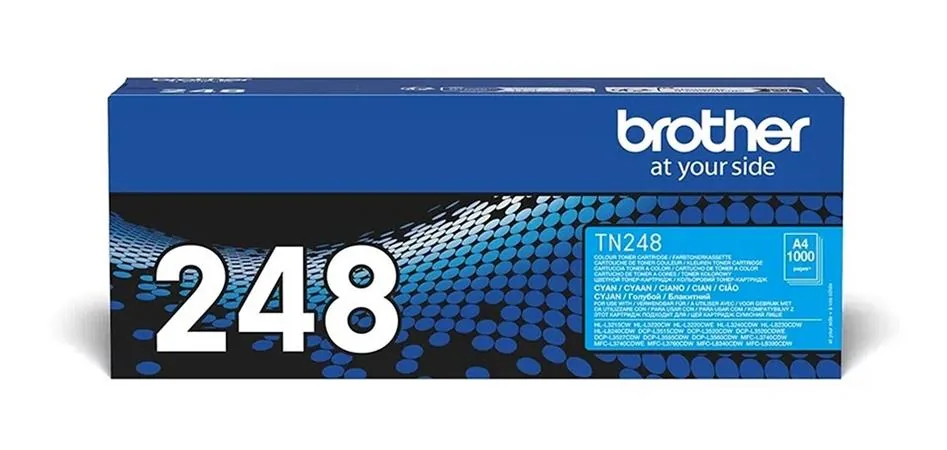 Brother TN-248C - Azurová - originální - pouzdro - kazeta s barvivem - pro Brother DCP-L3515, L3520, L3555, L3560, HL-L3220, L3240, MFC-L3740, L3760, L8340, L8390