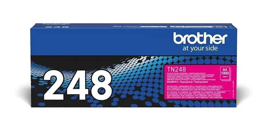 Brother TN248M - Purpurová - originální - pouzdro - kazeta s barvivem - pro Brother DCP-L3515, L3520, L3555, L3560, HL-L3220, L3240, MFC-L3740, L3760, L8340, L8390
