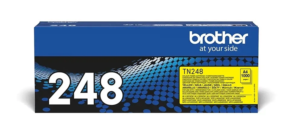 Brother TN248Y - Žlutá - originální - pouzdro - kazeta s barvivem - pro Brother DCP-L3515, L3520, L3555, L3560, HL-L3220, L3240, MFC-L3740, L3760, L8340, L8390