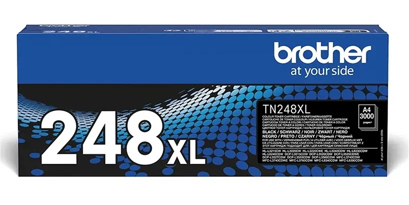 Brother TN248XLBK - Vysoká výtěžnost - černá - originální - pouzdro - kazeta s barvivem - pro Brother DCP-L3515, L3520, L3555, L3560, HL-L3220, L3240, MFC-L3740, L3760, L8340, L8390