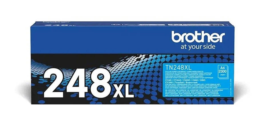 Brother TN248XLC - Vysoká výtěžnost - azurová - originální - pouzdro - kazeta s barvivem - pro Brother DCP-L3515, L3520, L3555, L3560, HL-L3220, L3240, MFC-L3740, L3760, L8340, L8390