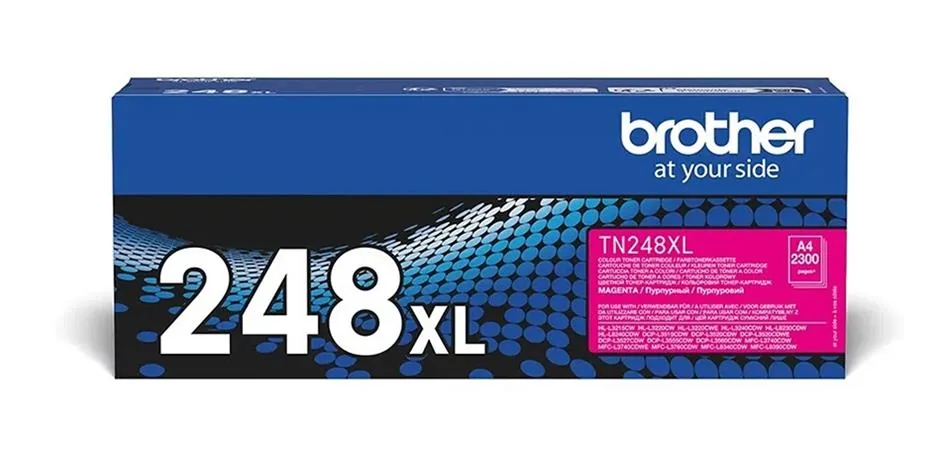 Brother TN248XLM - Vysoká výtěžnost - purpurová - originální - pouzdro - kazeta s barvivem - pro Brother DCP-L3515, L3520, L3555, L3560, HL-L3220, L3240, MFC-L3740, L3760, L8340, L8390