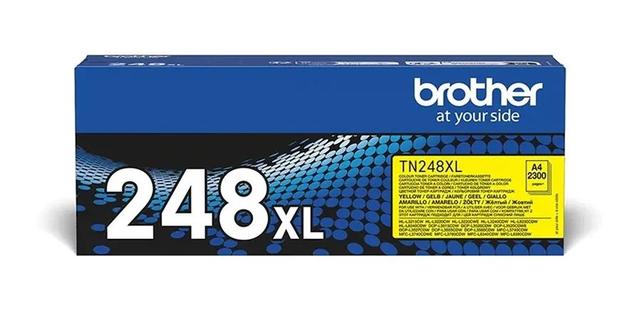Brother TN248XLY - Vysoká výtěžnost - žlutá - originální - pouzdro - kazeta s barvivem - pro Brother DCP-L3515, L3520, L3555, L3560, HL-L3220, L3240, MFC-L3740, L3760, L8340, L8390