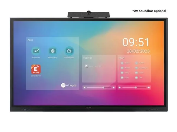 Sharp PN-LC652 - 65" Třída úhlopříčky LC Series displej LCD s LED podsvícením - interaktivní - s dotyková obrazovka (multi touch) - 4K UHD (2160p) 3840 x 2160 - Direct LED