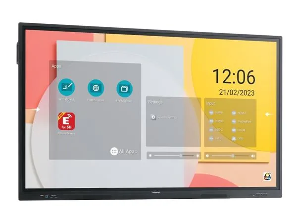 Sharp PN-LC862 - 86" Třída úhlopříčky displej LCD s LED podsvícením - interaktivní - s dotyková obrazovka (multi touch) - 4K UHD (2160p) 3840 x 2160 - Direct LED