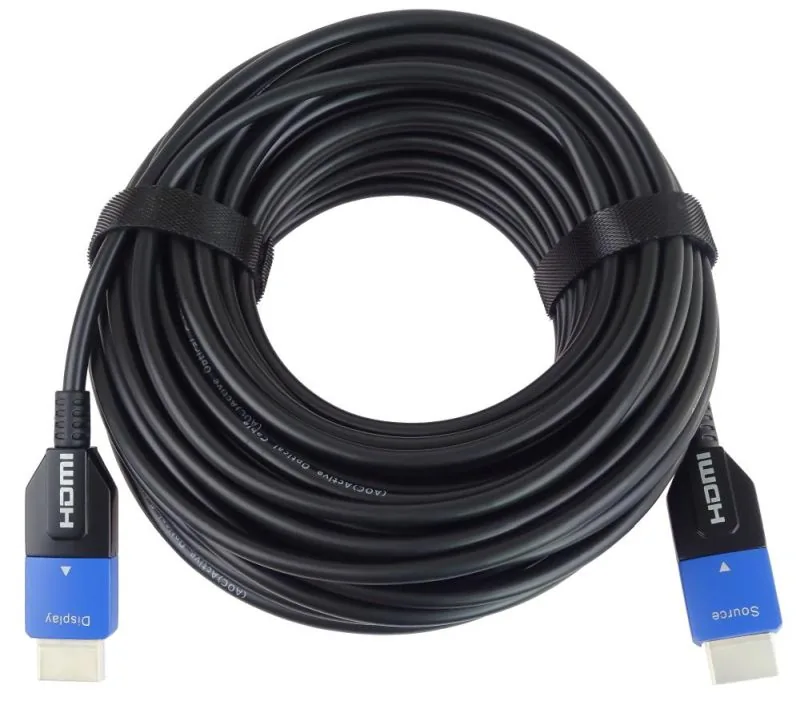 PREMIUMCORD Ultra High Speed HDMI 2.1 optický kabel 8K@60Hz 4K@120Hz 25m zlacený