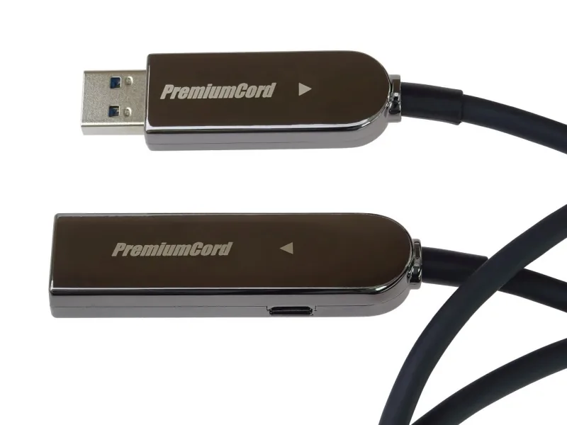 PREMIUMCORD Kabel USB3.0 + 2.0 prodlužovací optický AOC kabel A Male - A Female 20m
