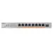 Zyxel XMG-100 Series XMG-108HP - Přepínač - nespravovaný - neřízený - 8 x 100/1000/2.5G (PoE++) + 1 x Gigabit SFP / 10 Gigabit SFP+ - desktop, pro připevnění na zeď - PoE++ (100 W)