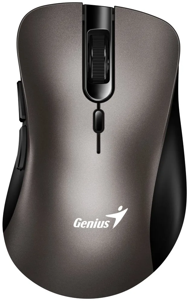 Genius Ergo 8100S Myš bezdrátová, titanová, 1600DPI