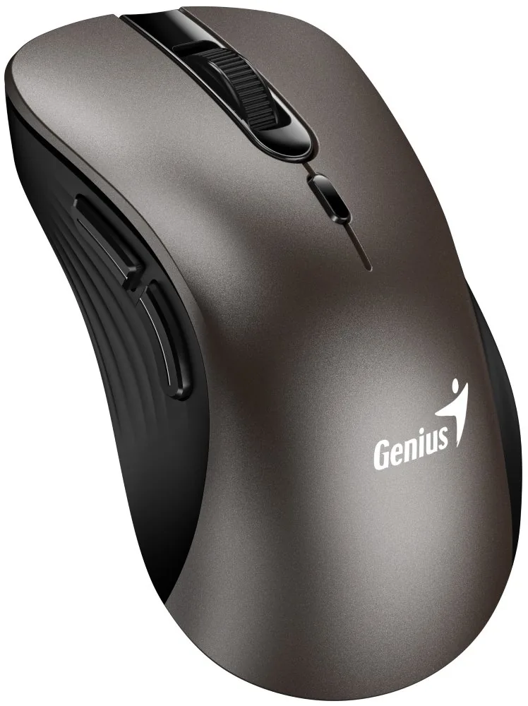 Genius Ergo 8100S Myš bezdrátová, titanová, 1600DPI