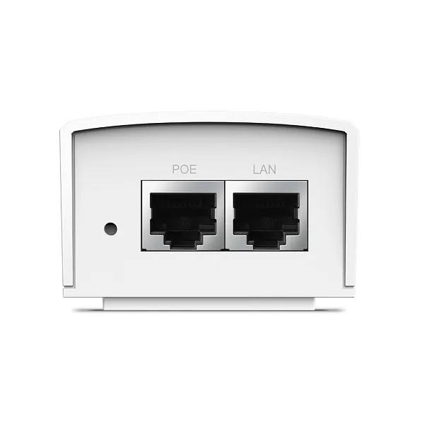 Omada 48V Passive PoE Injector Adapter PORT: 1× Gigabit PoE Port, 1× Gigabit Non-PoE Port SPEC: Data and Power Carried o