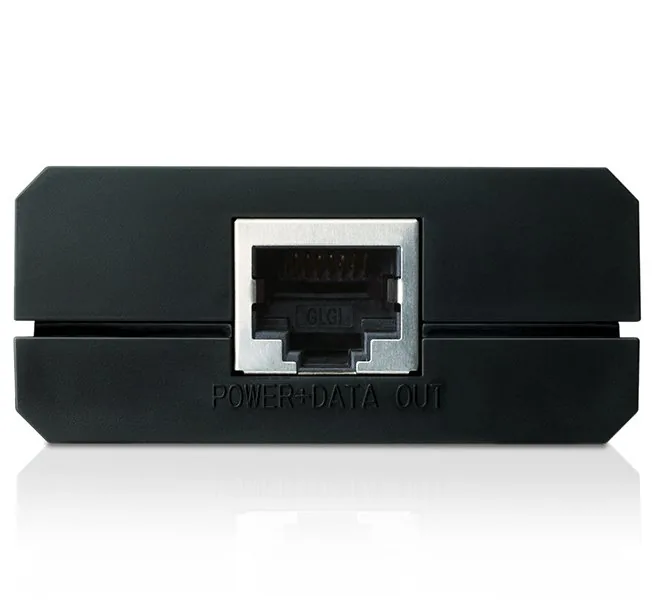 Omada PoE Injector Adapter PORT: 1× Gigabit PoE Port, 1× Gigabit Non-PoE Port SPEC: 802.3af Compliant, Data and Power Ca