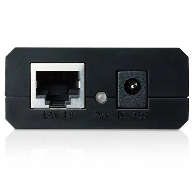 Omada PoE Injector Adapter PORT: 1× Gigabit PoE Port, 1× Gigabit Non-PoE Port SPEC: 802.3af Compliant, Data and Power Ca