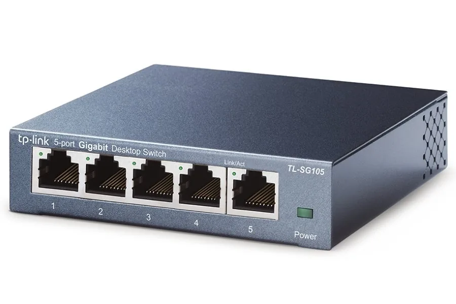 TP-Link TL-SG105 5-Port Metal Gigabit Switch - Přepínač - neřízený - 5 x 10/100/1000 - desktop