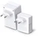 TP-Link TL-WPA4220KIT AV500 2-Port Wifi Powerline Adapter Starter Kit - Sada napájecího adaptéru HomePlug AV (HPAV) - zapojitelný do zdi