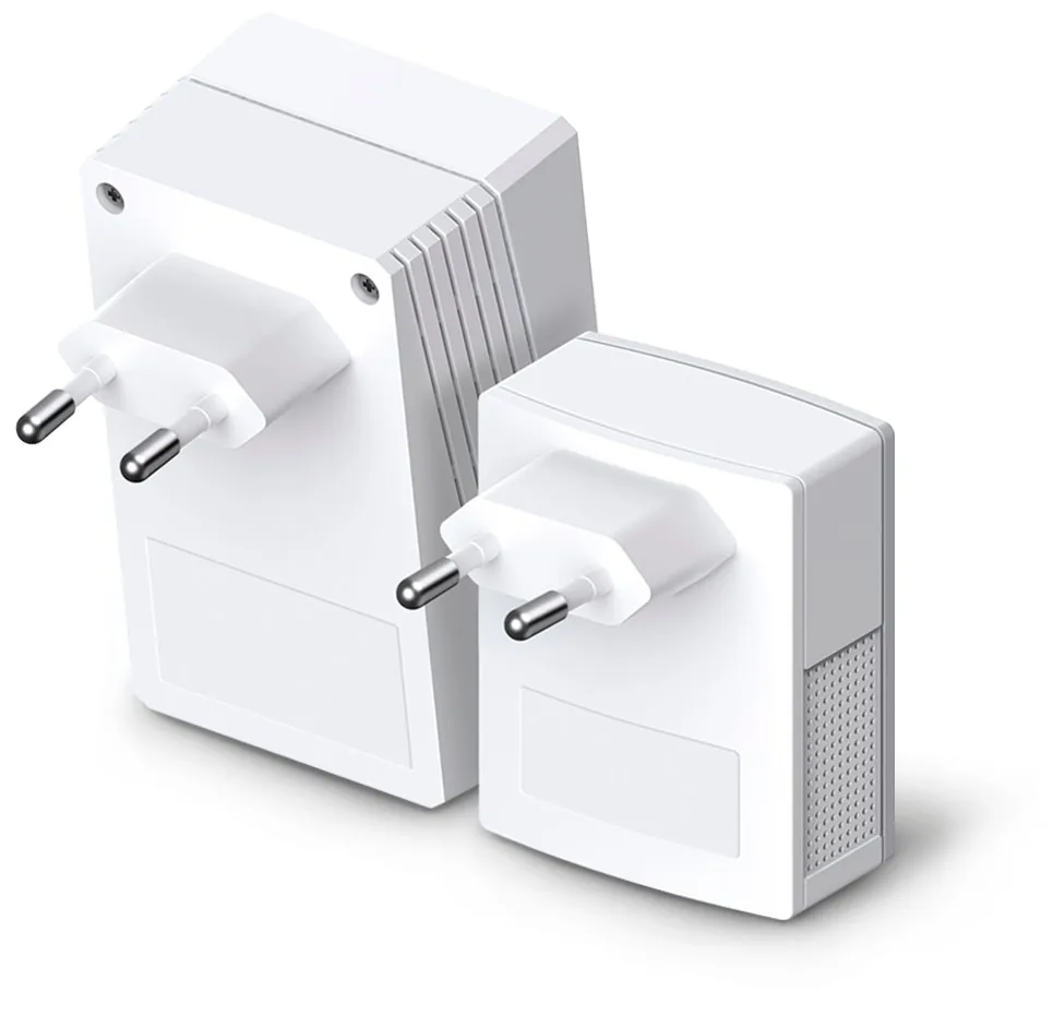 TP-Link TL-WPA4220KIT AV500 2-Port Wifi Powerline Adapter Starter Kit - Sada napájecího adaptéru HomePlug AV (HPAV) - zapojitelný do zdi