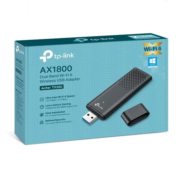 TP-Link Archer TX20U V1 - Síťový adaptér - USB 3.0 - Wi-Fi 5, Wi-Fi 6