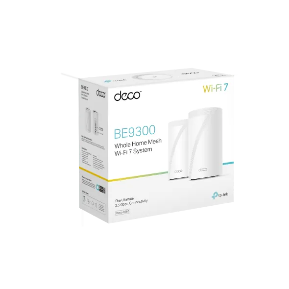 TP-Link Deco BE65 V1 - Systém WiFi - (2 routery) - mesh 1GbE, 2.5GbE, Wi-Fi 7 - Wi-Fi 6 - Multi-Band