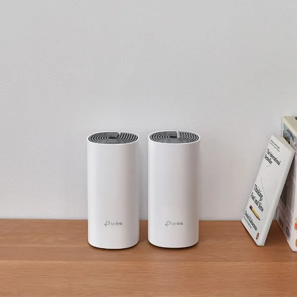 TP-Link Deco E4 - Systém WiFi - (2 routery) - až 2800 čtverečních stop - mesh - Wi-Fi 5 - Dual Band