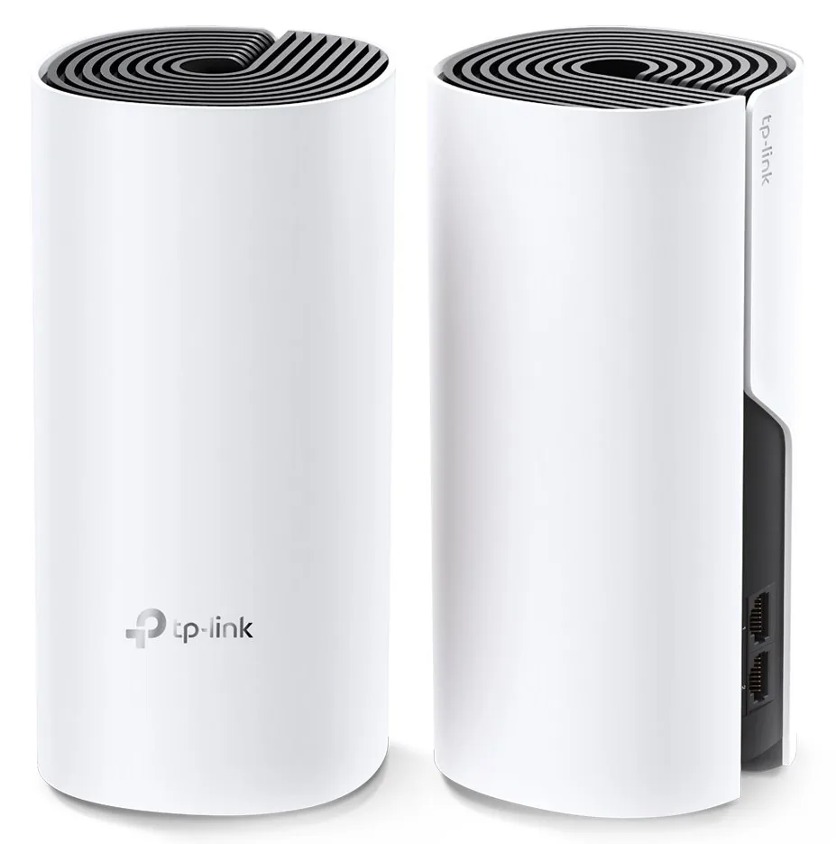 TP-Link DECO M4 - Systém WiFi - (2 routery) - až 2800 čtverečních stop - mesh 1GbE - Wi-Fi 5 - Dual Band