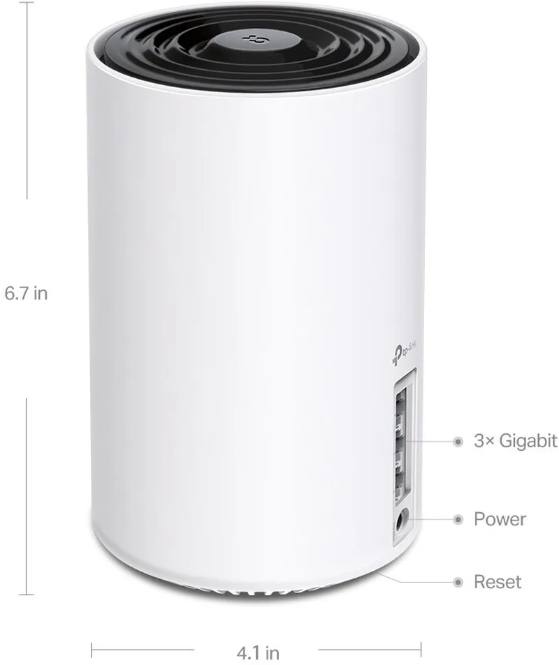 TP-Link Deco XE75 V3 - Systém WiFi - (3 routery) - až 7200 čtverečních stop - mesh 1GbE - Wi-Fi 6E - Multi-Band
