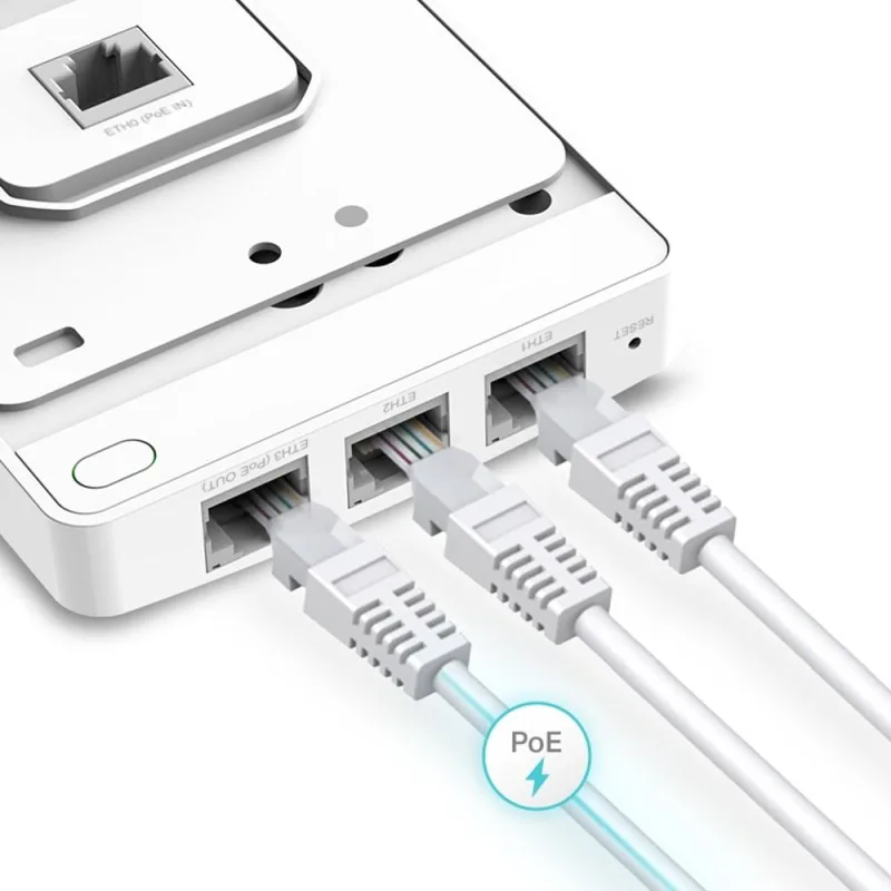 TP-Link Omada EAP235-Wall - Bezdrátový access point - Wi-Fi 5 - 2.4 GHz, 5 GHz - nástěnná montáž