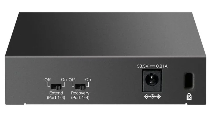 TP-Link LiteWave LS105LP V1 - Přepínač - 4 x 10/100 (PoE) + 1 x 10/100 - desktop, pro připevnění na zeď - PoE (41 W)