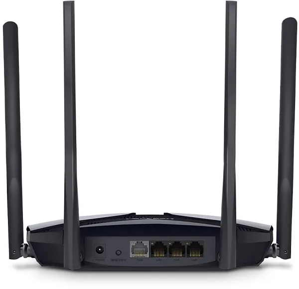 Mercusys MR80X V2 - Bezdrátový router 3portový switch - 1GbE - Wi-Fi 6 - Dual Band