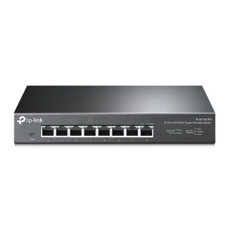 TP-Link TL-SG108-M2 - V1 - přepínač - neřízený - 8 x 100/1000/2.5G - desktop, pro připevnění na zeď