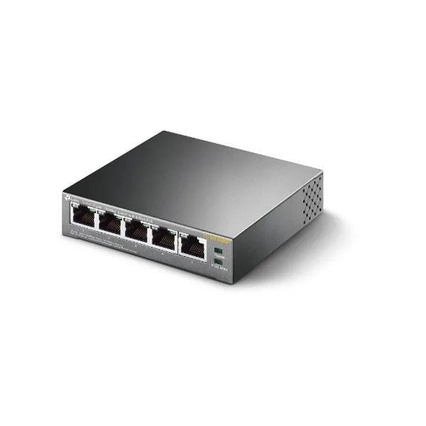 TP-Link TL-SG1005P - Přepínač - neřízený - 4 x 10/100/1000 (PoE) + 1 x 10/100/1000 - desktop - PoE (56 W)