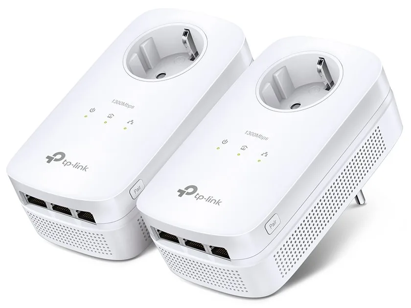 TP-Link TL-PA8030P KIT - Starter Kit - napájecí adaptér 1GbE, HomePlug AV (HPAV), HomePlug AV (HPAV) 2.0 - zapojitelný do zdi