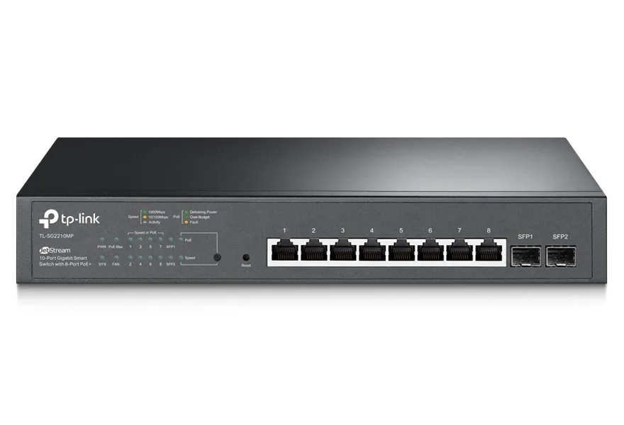 TP-link SG2210MP Switch Omada 8G, 2SFP, 8x PoE+ (150W), L2 Managed, Rack