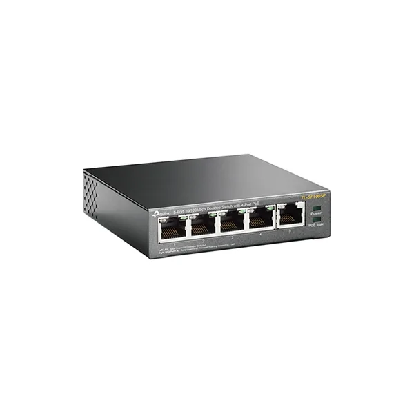 TP-Link TL-SF1005P - Přepínač - neřízený - 5 x 10/100 (4 PoE) - desktop - PoE (58 W)