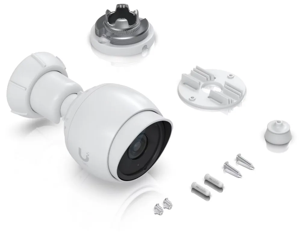 Ubiquiti UniFi Protect G5 - Síťová bezpečnostní kamera - bullet - interiérový, venkovní - odolná vůči povětrnostním vlivům - barevný (Den a noc) - 5 Mpix - 2688 x 1512 - 2K - pevné ohnisko - audio - LAN 10/100 - PoE (balení 3)
